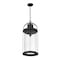 Z-Lite Roundhouse 1 Light Outdoor Chain Mount Ceiling Fixture, Black And Clear Seedy 569CHXL-BK - alternate 3